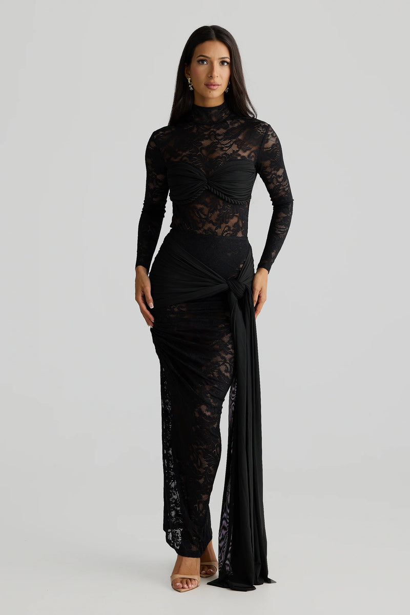 Celeste Skirt - Black Lace