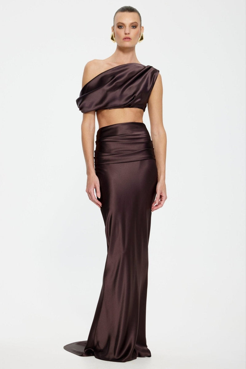 Perez Skirt - Chocolate - SHOPJAUS - JAUS